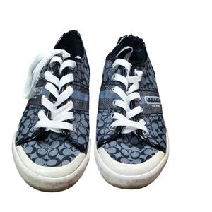 Coach Gray, Black & Silver Francis Sneakers
